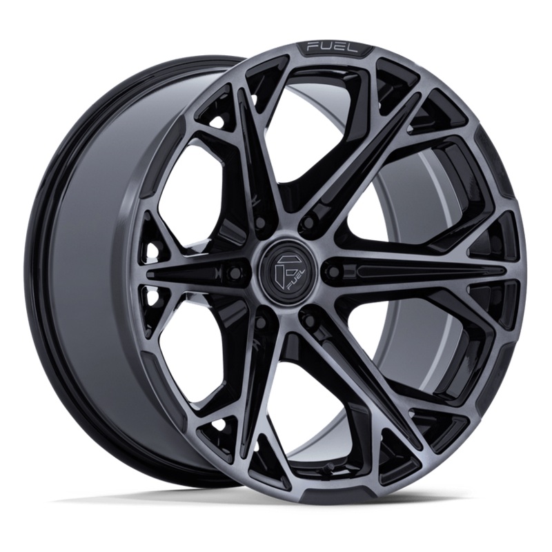 20×10 Fuel FC886 Hammerhead Gloss Black Dark Tinted Clear