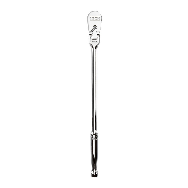 ICON 1/2 in. Drive Professional 90 Tooth Long Reach Flex Head Ratchet | R3LF | 64706