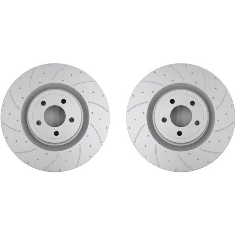 Pedders 2015+ Ford Mustang GT S550 Rear Drilled & Slotted Brake Rotors – Pair