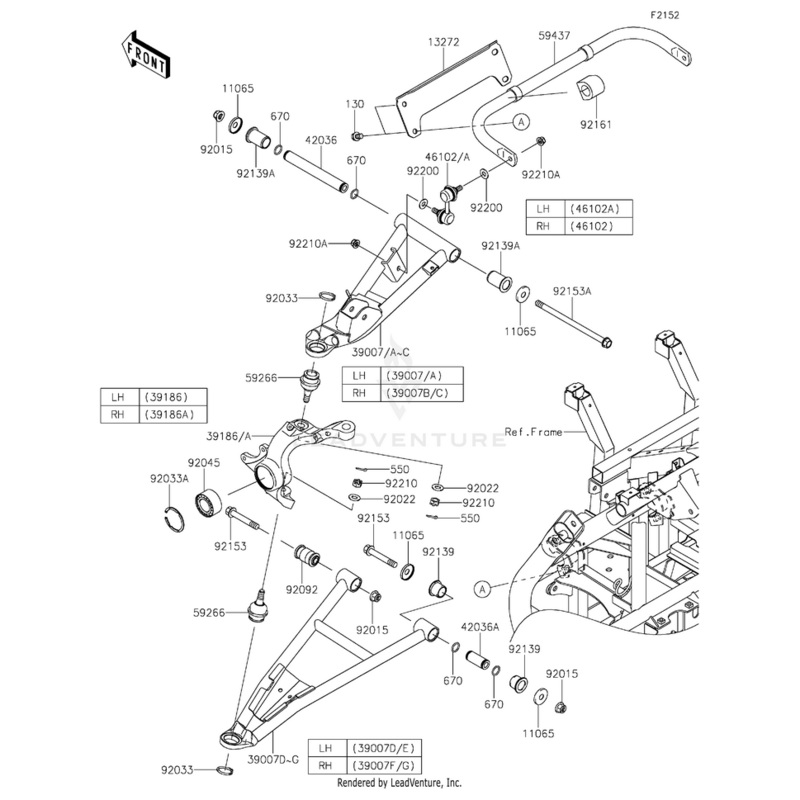 Stabilizer,Fr by Kawasaki
