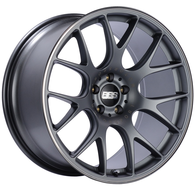 BBS CH-R 20×10.5 5×112 ET25 Satin Titanium Polished Rim Protector Wheel -82mm PFS/Clip Required