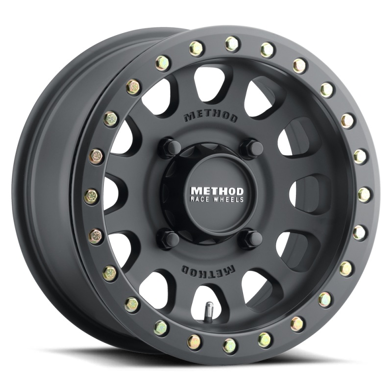 Method MR401 UTV Beadlock 15×6 / 5+1/49mm Offset / 5×4.5 / 72mm CB Matte Black Wheel