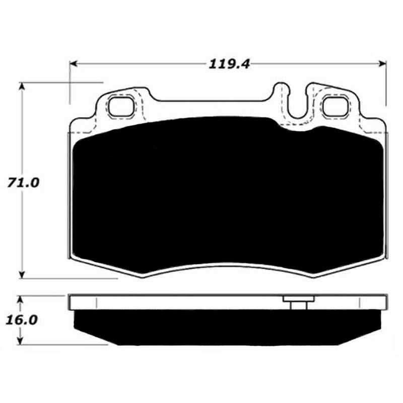 Porterfield Brake Pads for 2008 MERCEDES-BENZ CLS500