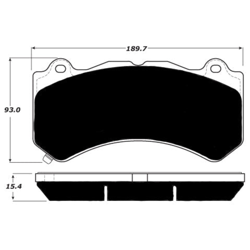 Porterfield Brake Pads for 2017 CADILLAC ELMIRAJ