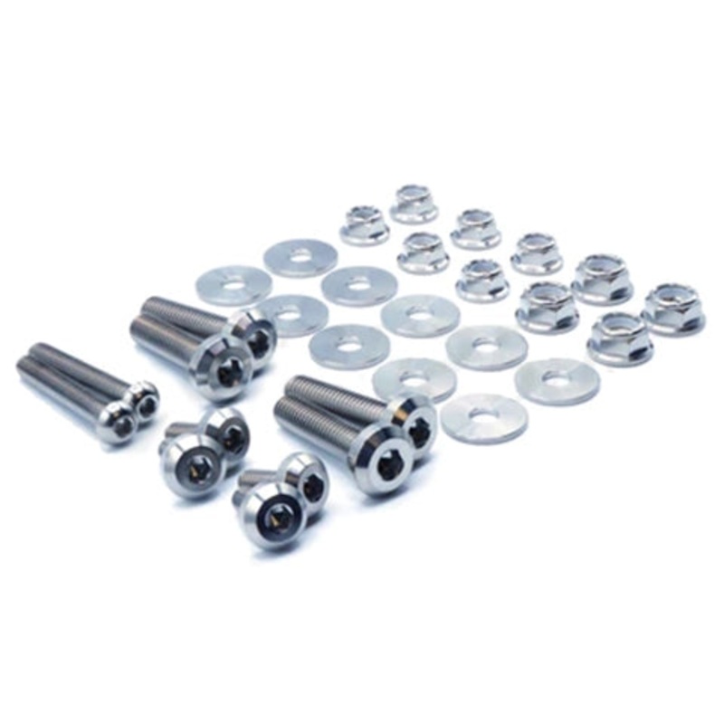 Dress Up Bolts Titanium Hardware Wing Kit – APR GTC-300 | 2008-2015 Mitsubishi Evo X (MIT-021-Ti)