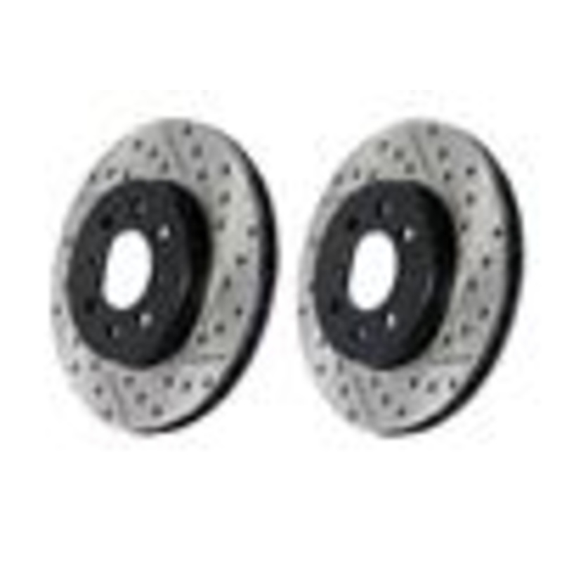 StopTech 16-20 Mazda MX-5 Miata/Fiat 124 Spider Slotted & Drilled Right Front Rotor