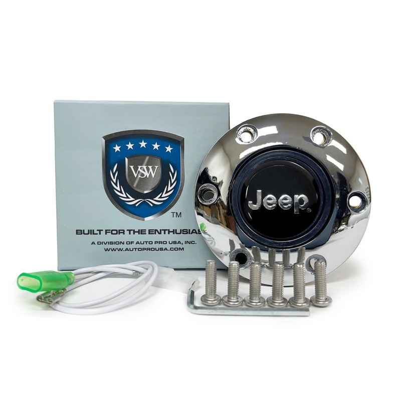 VSW S6 | Jeep Emblem | Chrome Horn Button | STE2002CHR