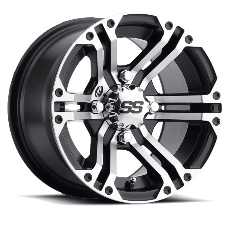 SS Alloy SS212 12×7 Machined w/ Black Accents Wheel by ITP