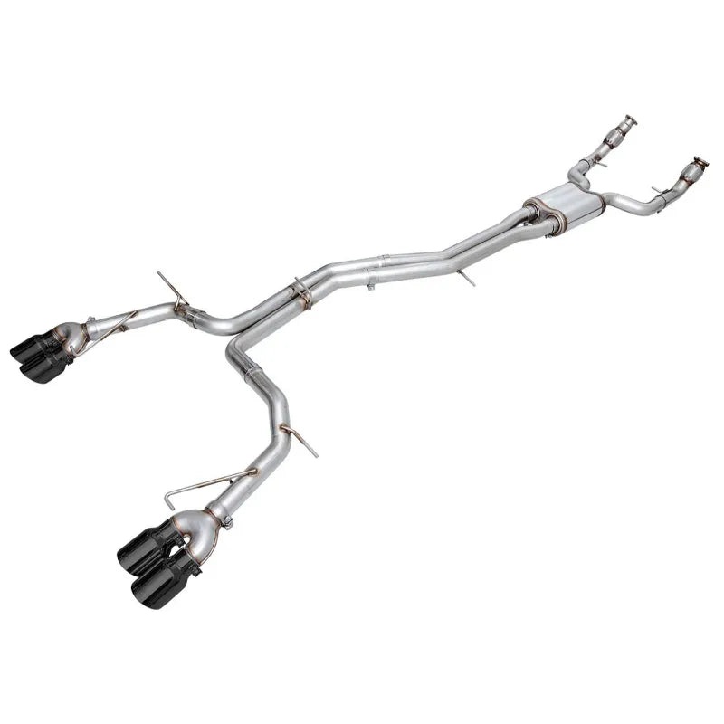 AWE Track Edition Exhaust for Audi C8 S6/S7 – Diamond Black Tips (3020-43109)