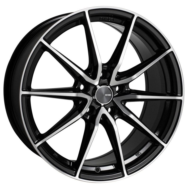 Enkei DRACO 18×8 5×100 45mm Offset 72.6mm Bore Black Machined Wheel