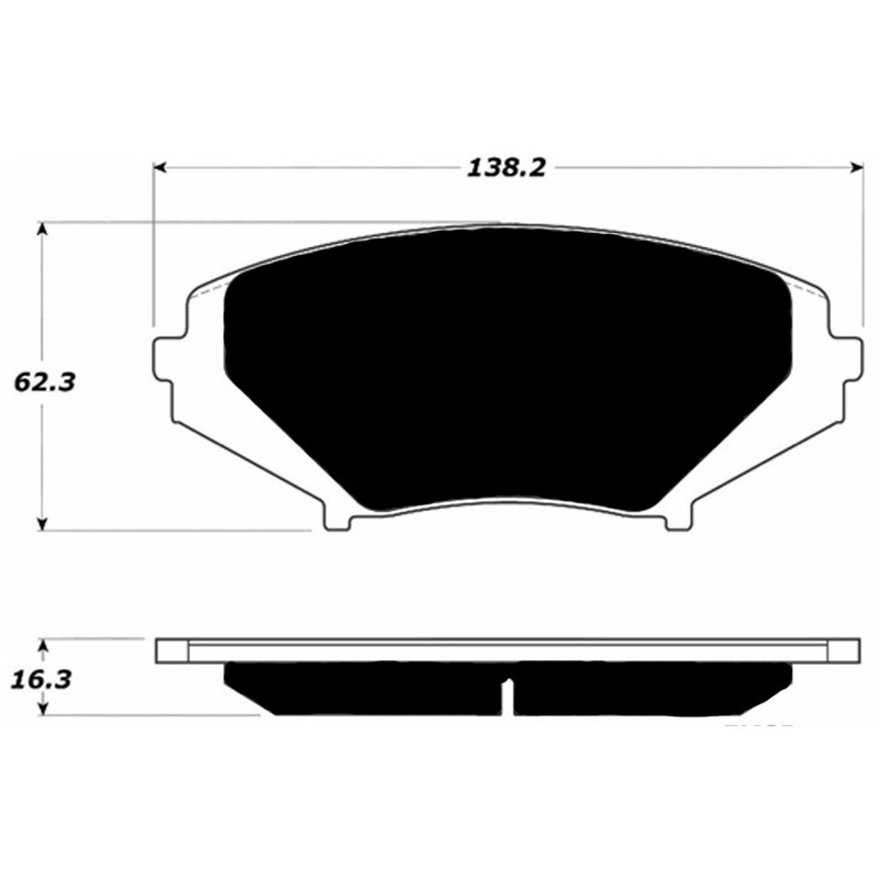 Porterfield Brake Pads for 2007 MAZDA RX 8