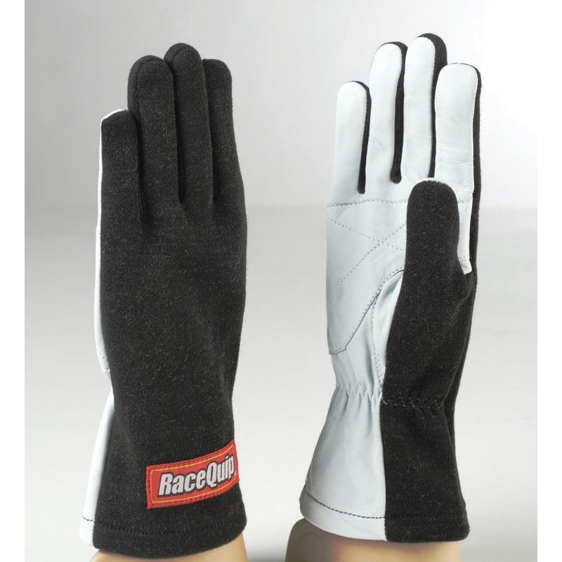RaceQuip Black Basic Race Glove – Large