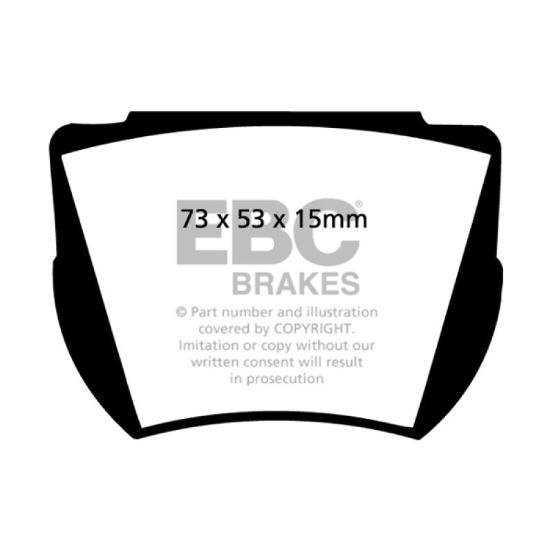 EBC 59-65 Aston Martin DB4 3.7L Convertible Yellowstuff Rear Brake Pads