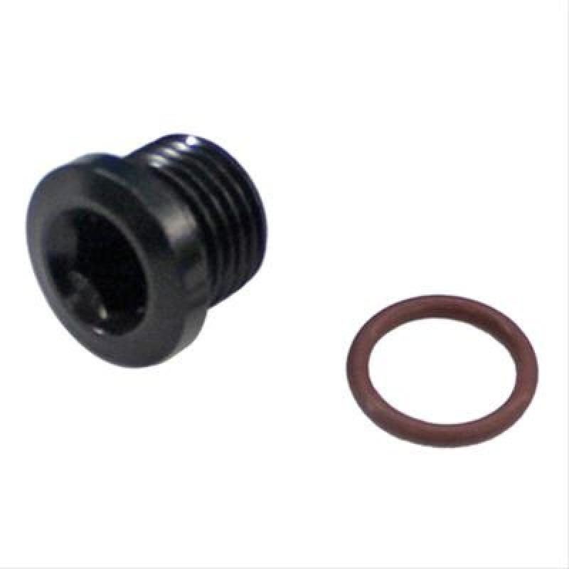 Fragola -6AN (9/16-18) Socket Hex Port Plug – Black