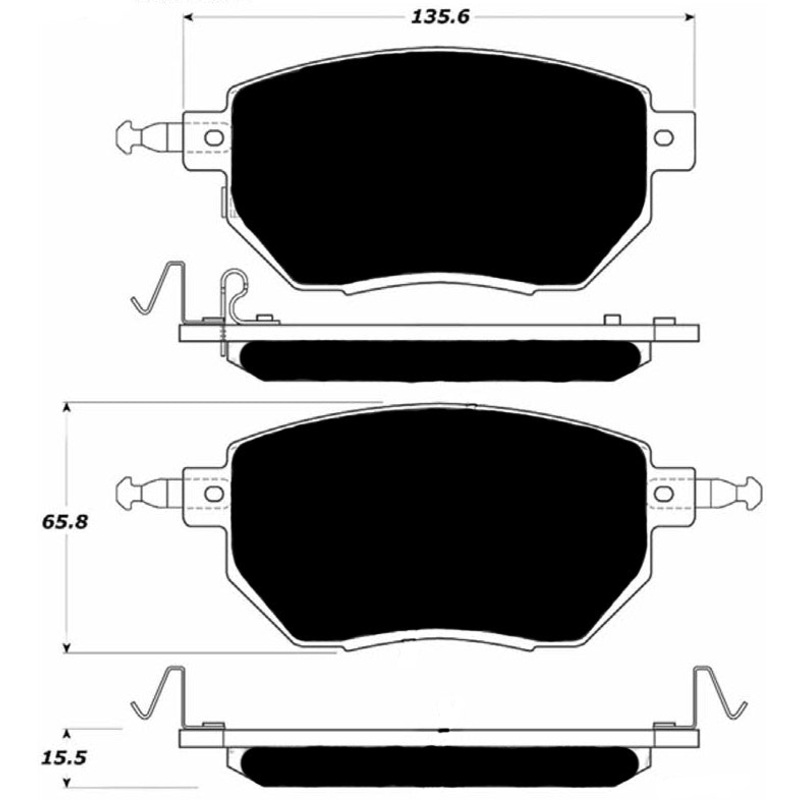 Porterfield Brake Pads for 2006 NISSAN MAXIMA