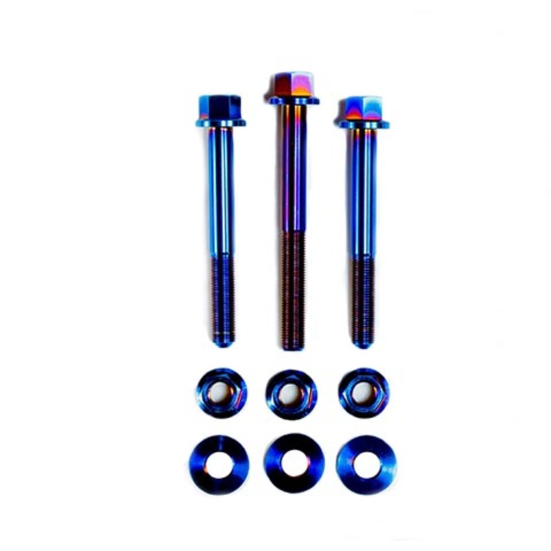 SpeedFactory Racing Titanium EG/DC/EK Engine Mount Hardware Kit | 1988-2005 Honda Civic, and 1990-2001 Acura Integra (SF-02-075-M12-EMK)