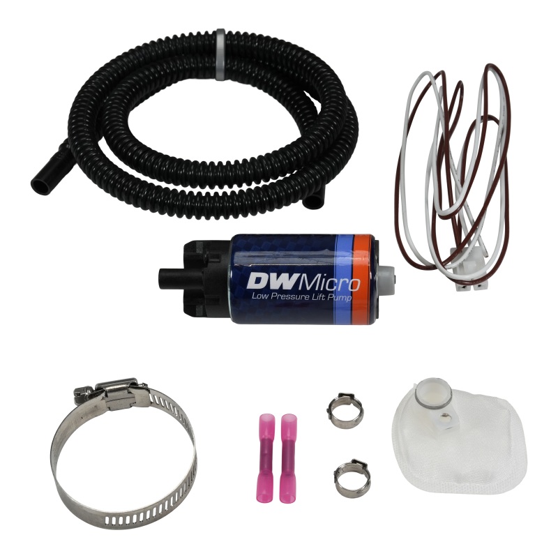 DeatschWerks DW Micro Series 210lph Low Pressure Lift Fuel Pump w/ Universal Install Kit