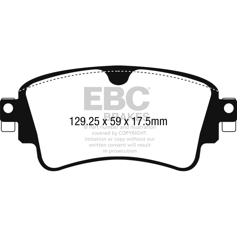 EBC 2018+ Audi A4 Allroad Quattro 2.0L Turbo Redstuff Rear Brake Pads
