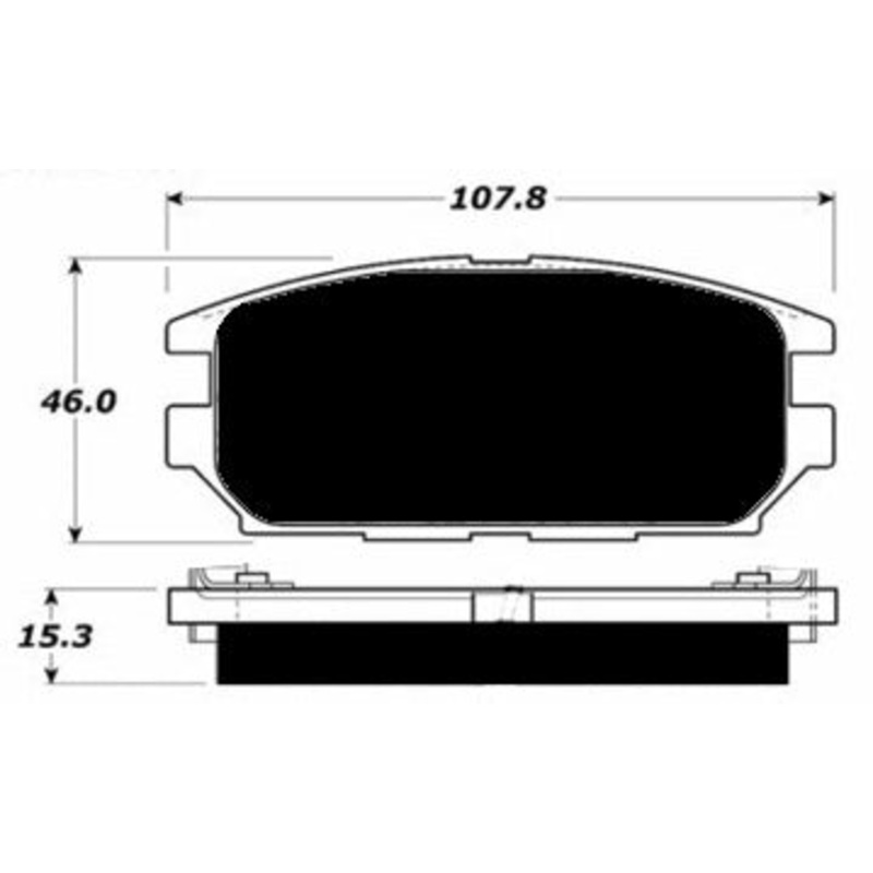 Porterfield Brake Pads for 2007 MITSUBISHI Galant Ralliart