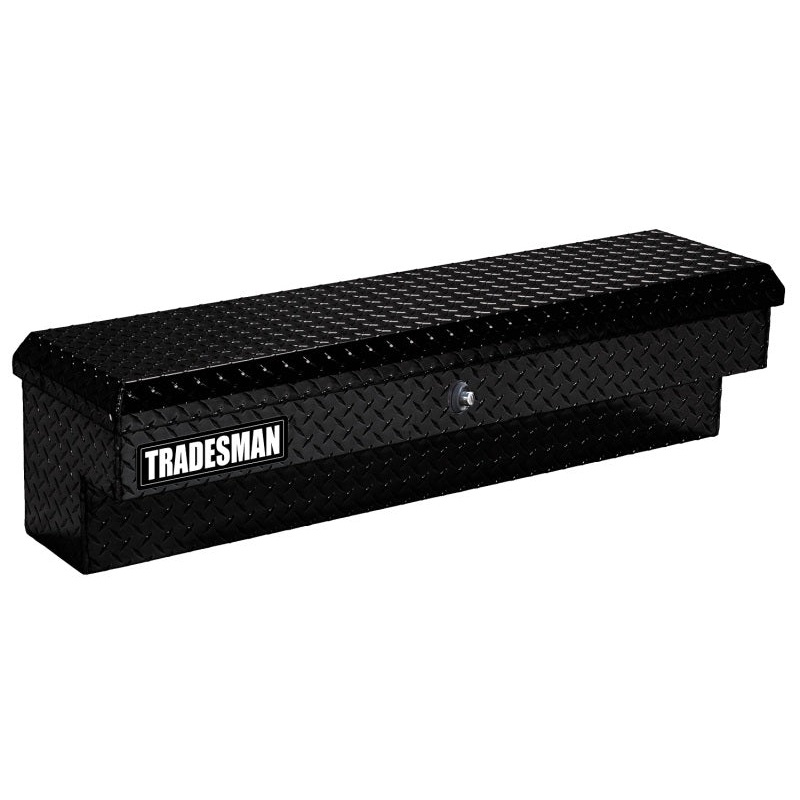 Tradesman Aluminum Side Bin Truck Tool Box w/Push Button (70in.) – Black