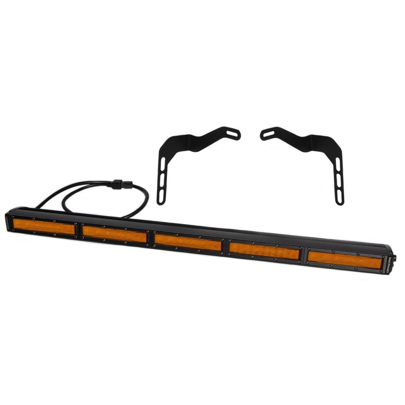 Tundra 30 Inch LED Lightbar Kit Amber Flood Stealth Series Diode Dynamics