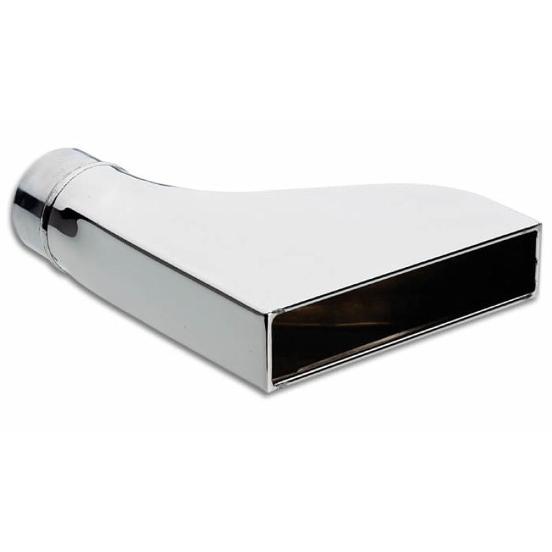 Vibrant 7.75in x 1.875in Rectangular SS Exhaust Tip (Camaro Style) – with 2.5in Inlet