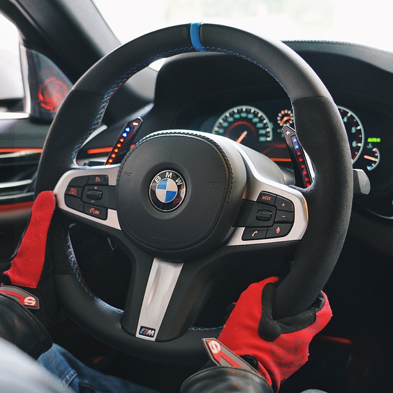 LED Paddle Shifter For BMW G20 G30 G32 G38 G12 G01 G80 F90 F92 30 X3: G01 X4: G02 X5: G05 X6: G06 X7 G07