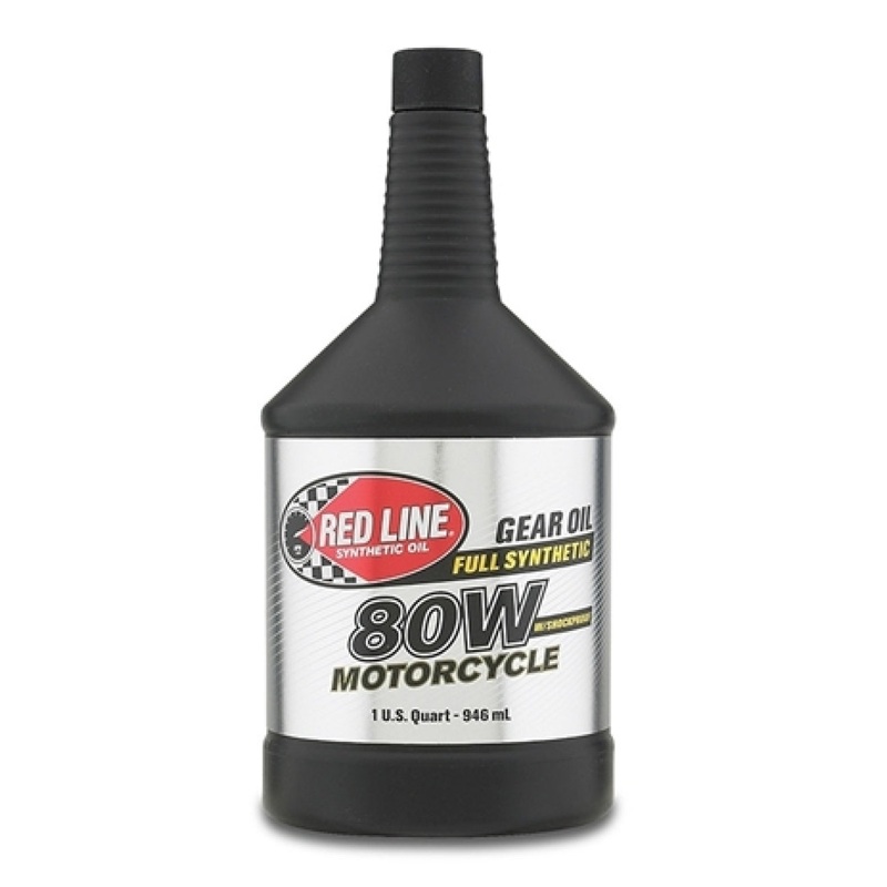Red Line 80W Motorcycle Gear Oil w/Shockproof – Quart