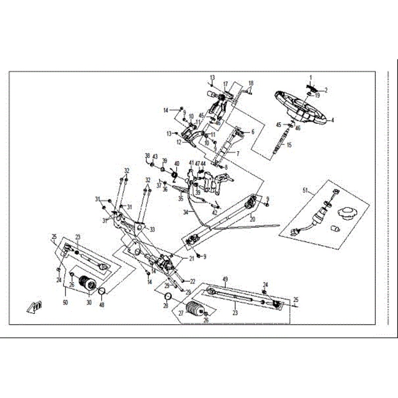Tie Rod Assy by CF Moto