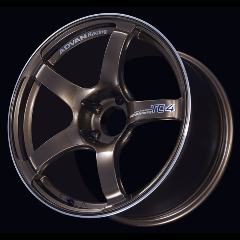 Advan TC-4 Wheel – 18×9.5 +45 | 5×100 | Umber Bronze Metallic & Ring