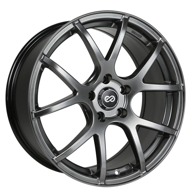 Enkei M52 16×7 45mm Offset 5×100 Bolt Pattern 72.6mm Bore Dia Hyper Black Wheel