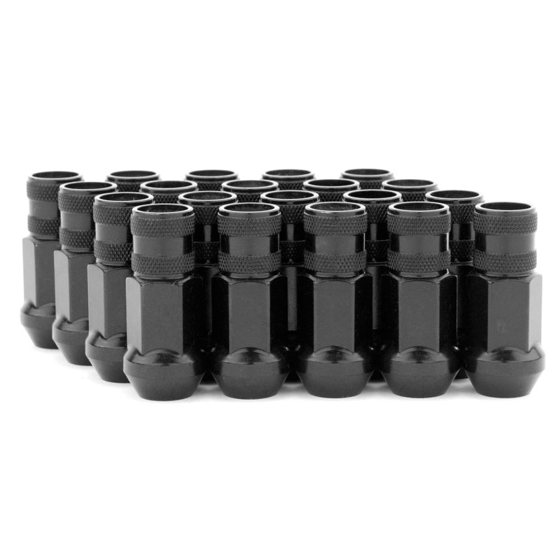Gorilla M12x1.25 Forged Steel Racing Black Chome Lug Nuts – Universal