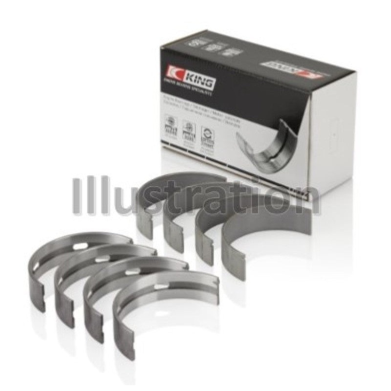 King Nissan VQ20DE, VQ25DD, VQ30DE/DD/DET, VQ35DE | Size +0.5mm Crankshaft Main Bearing | Set of 4 | MB4542CA0.5