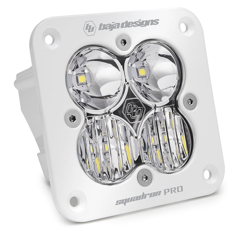 Baja Designs Squadron Pro Flush Mount White Driving/Combo Pattern LED Light Pod – Clear