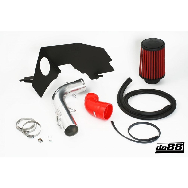 SAAB 9-3 2.0T 2005- Turbo intake system with filter, red hose