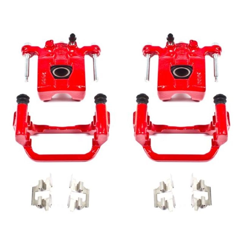 Power Stop 07-12 Nissan Altima Rear Red Calipers w/Brackets – Pair