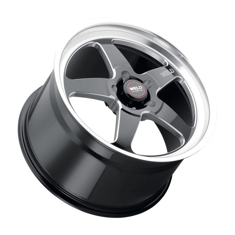 Weld S155 18×8 Ventura Drag 5×120 ET15 BS5.1 Gloss BLK MIL DIA 78.1