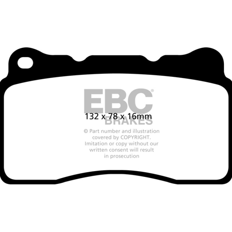 EBC 2016+ Cadillac CT6 2.0L Turbo Greenstuff Front Brake Pads
