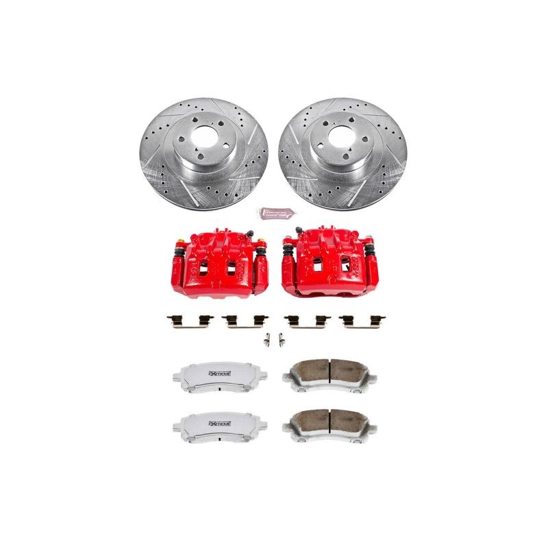 Power Stop 02-03 Subaru Impreza Z26 Street Kit w/ Calipers – Front | KC2369-26