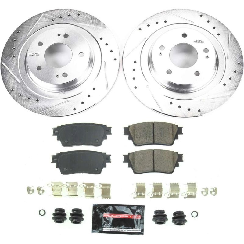 Power Stop Rear Z23 Evolution Sport Brake Kit Mitsubishi Eclipse Cross 2018-2020 / Outlander 2017-2020 | K8381