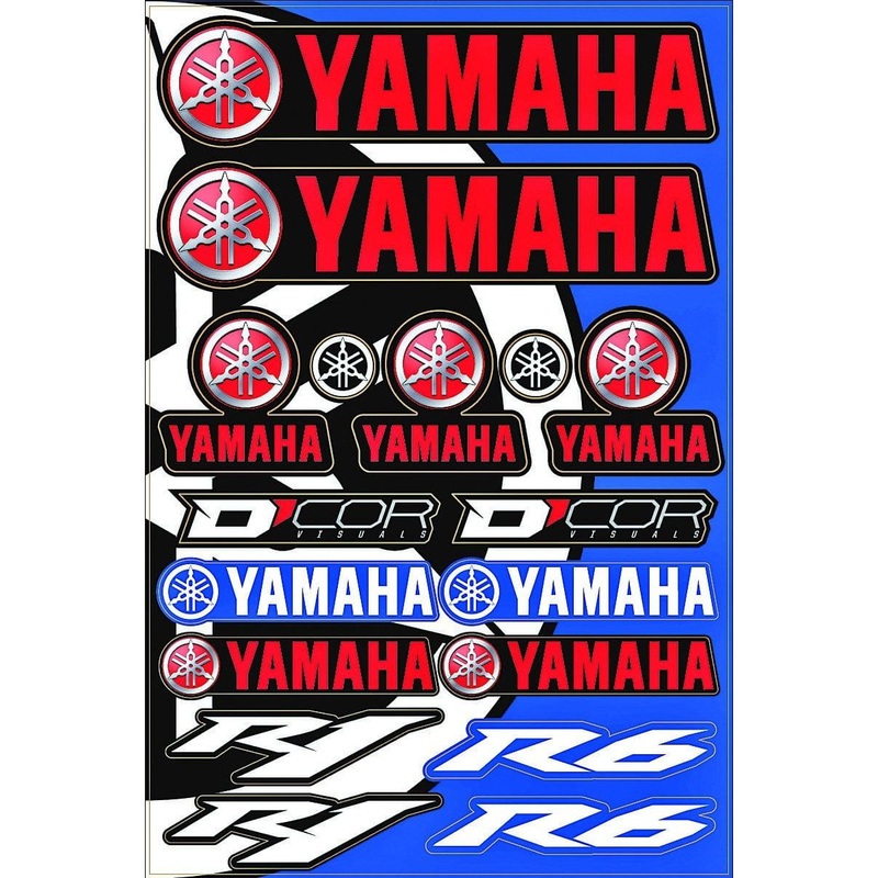 Yamaha Street Decal Sheet By D’Cor