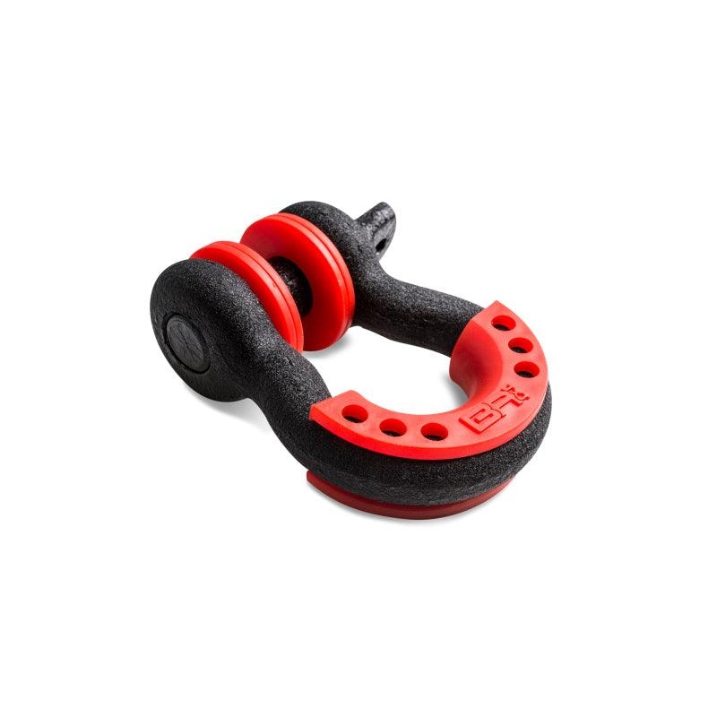 Body Armor 4×4 3/4in Black D-Ring with Red Isolators Single