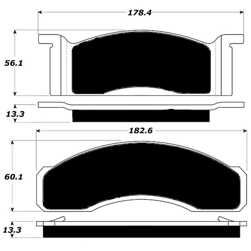 Porterfield Brake Pads for 1973 FORD MUSTANG V6 w/Front Discs
