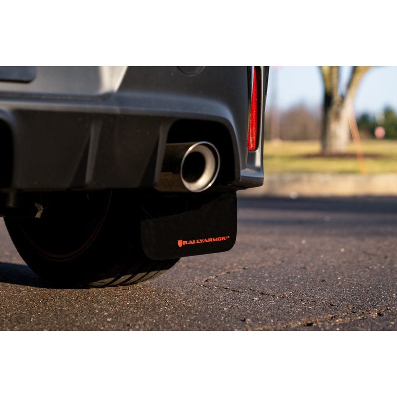 Rally Armor 23-25 Toyota GR Corolla Black UR Mud Flap w/White Logo