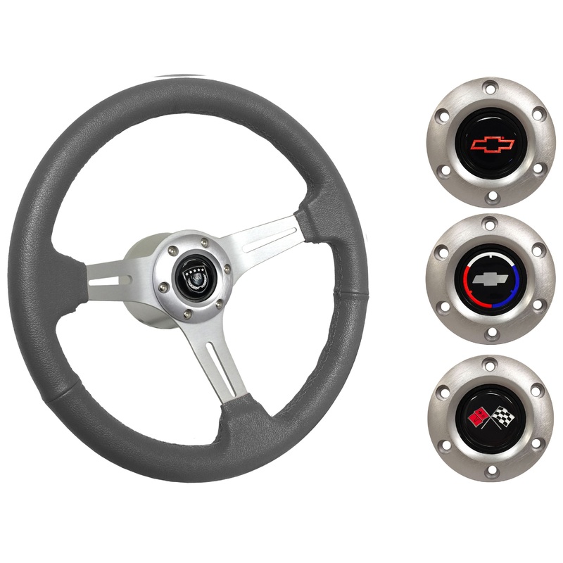 1967 Corvette Steering Wheel Kit | Grey Leather | ST3014GRY