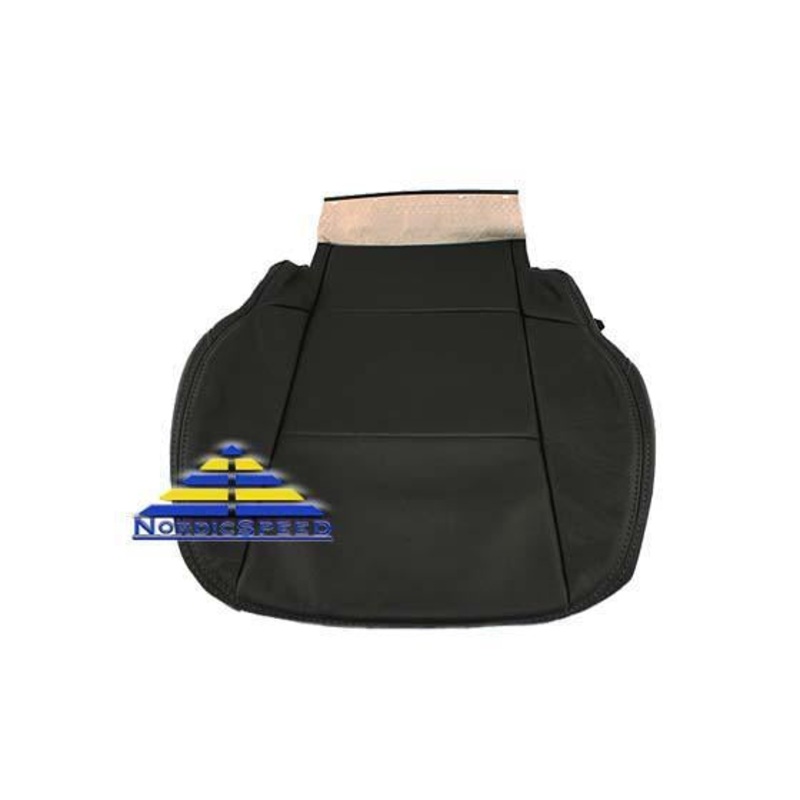 Leather Seat Cover B50/B51/K50 Black Front RH Passenger Side Bottom OEM SAAB