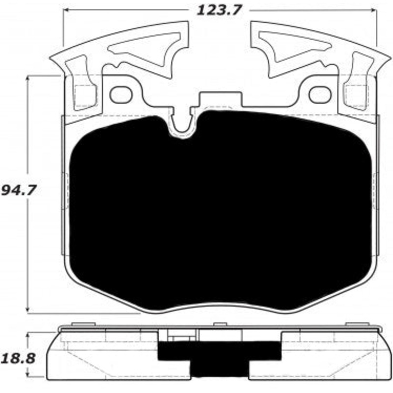 Porterfield Brake Pads for 2016 BMW 740 Series