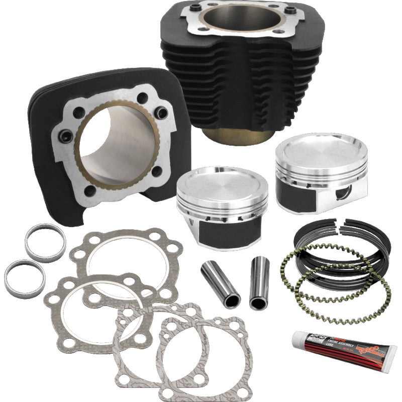 S&S Cycle 86-19 Sportster Models 883 to 1200cc Conversion Kit – Wrinkle Black