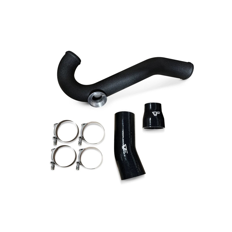 CVF Hot-side Aluminum Intercooler Pipe with HKS Flange (2015-2023 Ford Mustang EcoBoost)