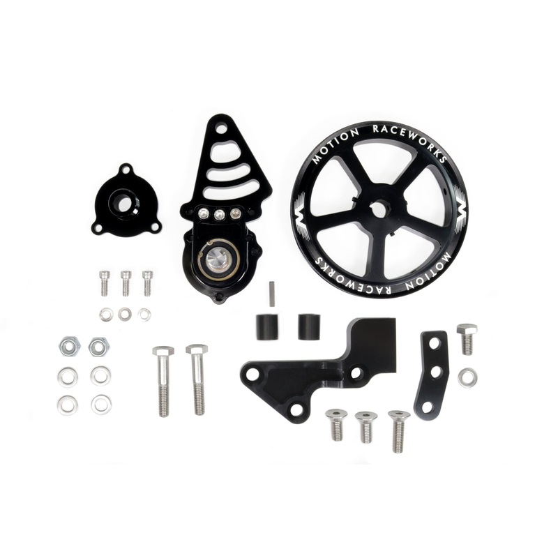 Motion Raceworks Passenger Side Cable Drive LS Mechanical Fuel Pump Bracket Corvette Spacing